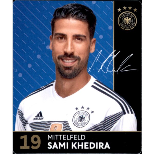 19 - Sami Khedira - REWE WM18 Sammelkarte