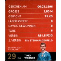 29 - Timo Werner - REWE WM18 Sammelkarte