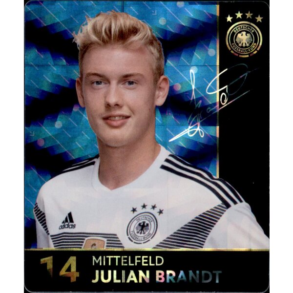 14 - Julian Brandt GLITZER  - REWE WM18 Sammelkarte