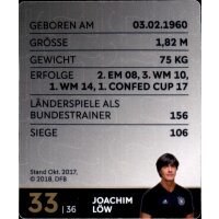 33 - Joachim Löw GLITZER  - REWE WM18 Sammelkarte