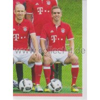 BAM1617 - Sticker 9 - Mannschaftsbild - Panini FC Bayern...