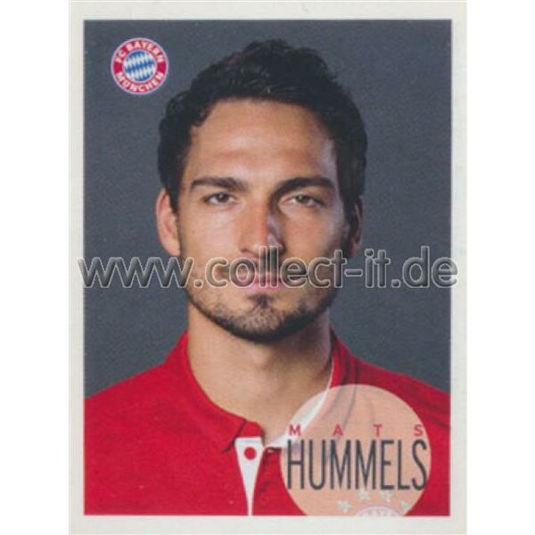 BAM1617 - Sticker 35 - Mats Hummels - Panini FC Bayern München 2016/17