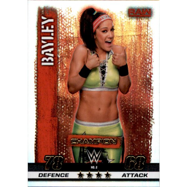 WWE Slam Attax - 10th Edition - Nr. 2 - Bayley - Champion