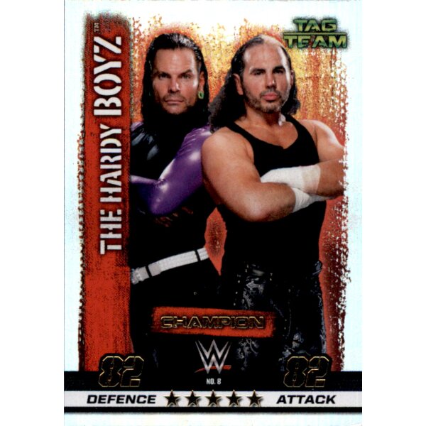 WWE Slam Attax - 10th Edition - Nr. 8 - The Hardy Boyz - Champion