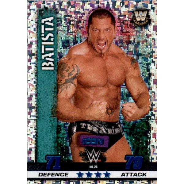 WWE Slam Attax - 10th Edition - Nr. 26 - Batista - Icon