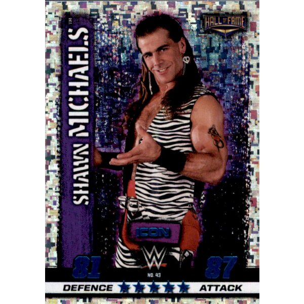 WWE Slam Attax - 10th Edition - Nr. 43 - Shawn Michaels - Icon