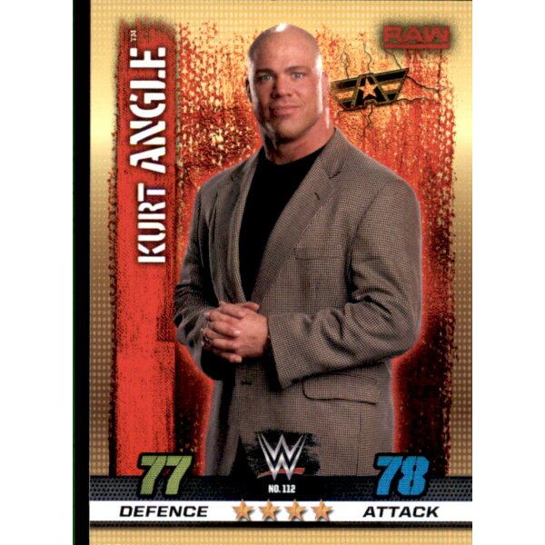 WWE Slam Attax - 10th Edition - Nr. 112 - Kurt Angle - RAW