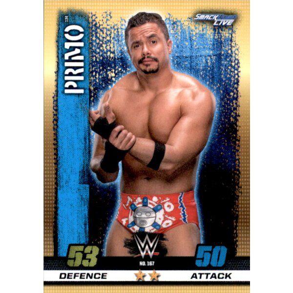 WWE Slam Attax - 10th Edition - Nr. 167 - Primo - Smackdown Live