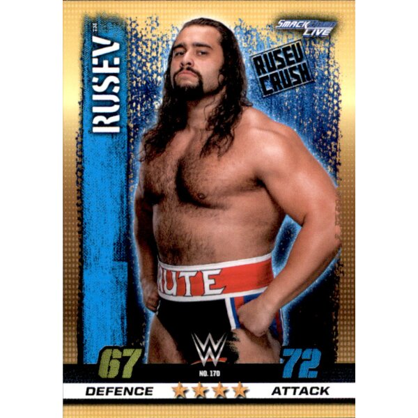 WWE Slam Attax - 10th Edition - Nr. 170 - Rusev - Smackdown Live