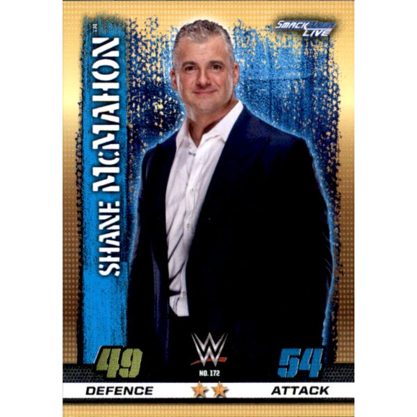 WWE Slam Attax - 10th Edition - Nr. 172 - Shane McMahon - Smackdown Live