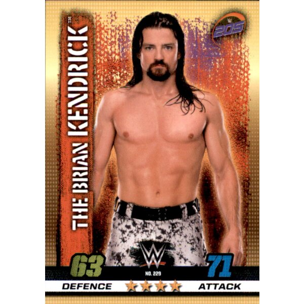 WWE Slam Attax - 10th Edition - Nr. 229 - The Brian Kendrick - Cruiserweight