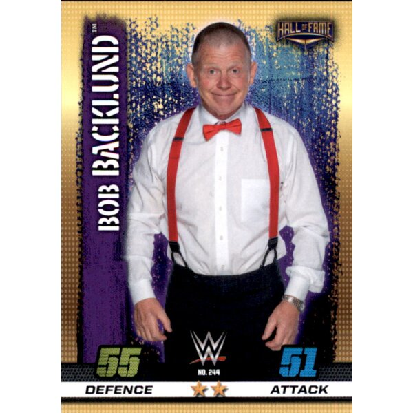 WWE Slam Attax - 10th Edition - Nr. 244 - Bob Backlund - Hall of Fame