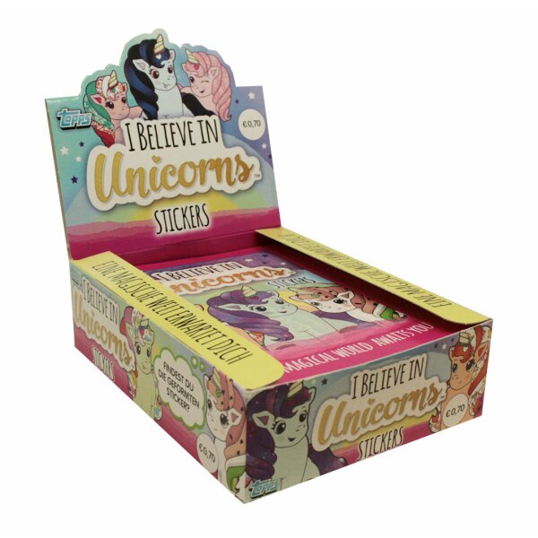 Topps - I believe in Unicorns - Sammelsticker - 1 Display (30 Tüten)