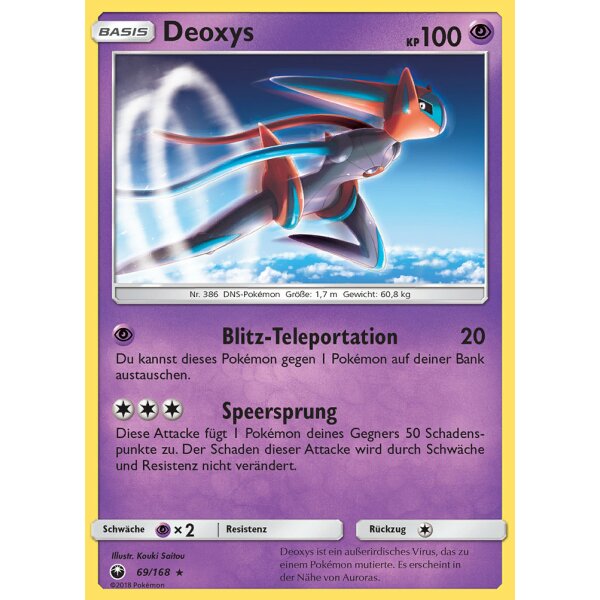 69/168 Deoxys  - Sturm am Firmament