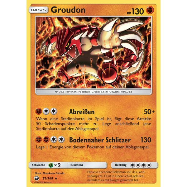 81/168 Groudon  - Sturm am Firmament