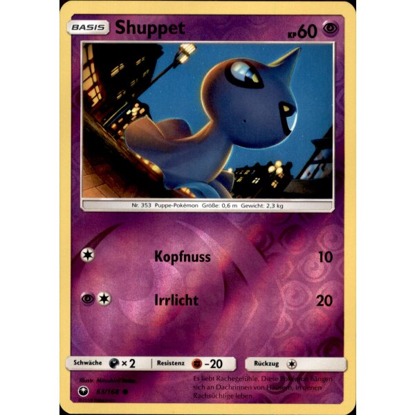 63/168 Shuppet - Reverse Holo - Sturm am Firmament