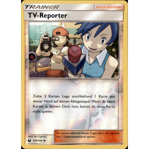 149/168 TV Reporter - Reverse Holo - Sturm am Firmament