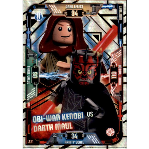 LE21 - Obi-Wan Kenobi VS Darth Maul - Limitierte Auflage - LEGO Star Wars SERIE 1