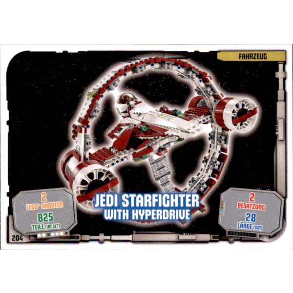 204 - Jedi Starfighter With Hyperdive - LEGO Star Wars Serie 1