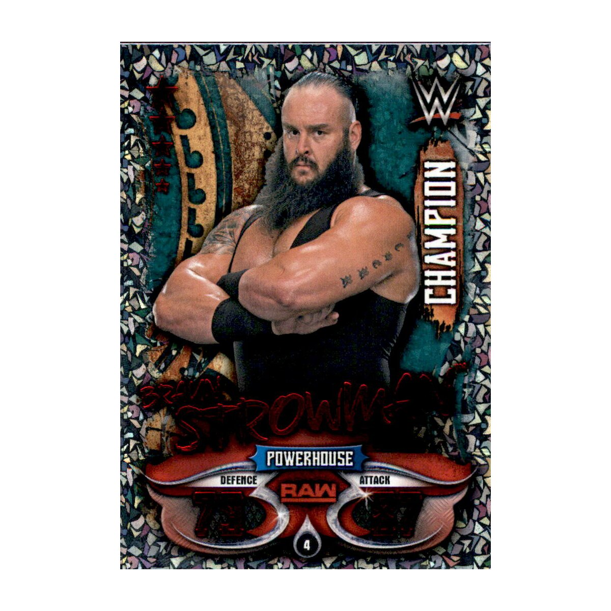 Karte 4 Braun Strowman Champion Wwe Slam Attax Live 2 99