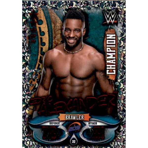 Karte 32 - Cedric Alexander - Champion - WWE Slam Attax - LIVE