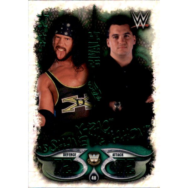 Karte 48 - X-Pac VS. Shane McMahon - Rivals - WWE Slam Attax - LIVE