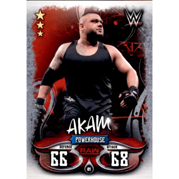 Karte 81 - Akam - Raw - WWE Slam Attax - LIVE