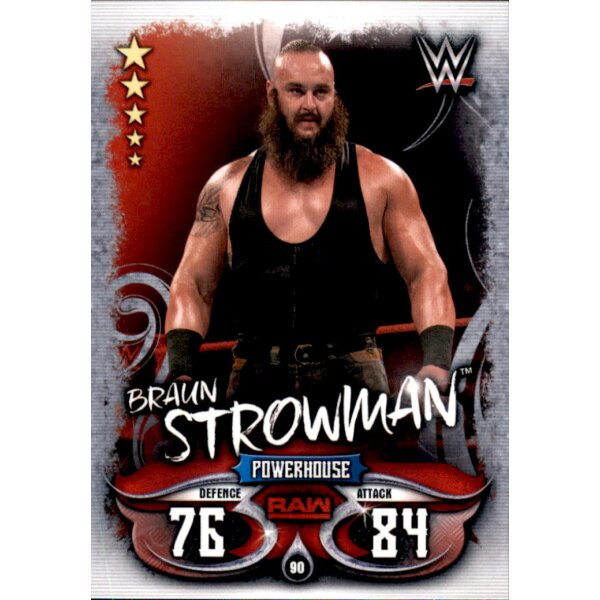 Karte 90 - Braun Strowman - Raw - WWE Slam Attax - LIVE