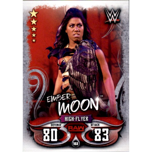 Karte 103 - Ember Moon - Raw - WWE Slam Attax - LIVE