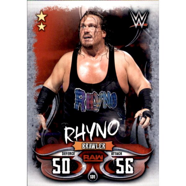 Karte 131 - Rhyno - Raw - WWE Slam Attax - LIVE