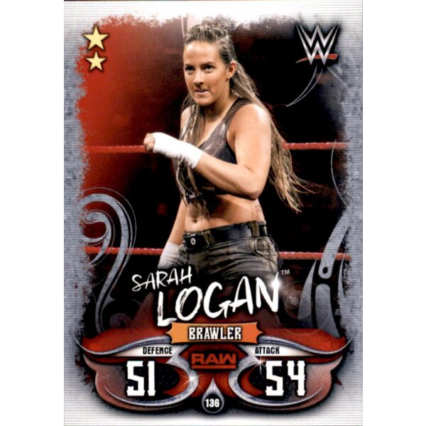 Karte 136 - Sarah Logan - Raw - WWE Slam Attax - LIVE