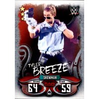Karte 143 - Tyler Breeze - Raw - WWE Slam Attax - LIVE