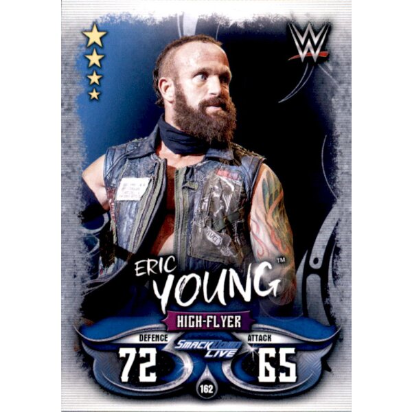 Karte 162 - Eric Young - Smack Down Live - WWE Slam Attax - LIVE