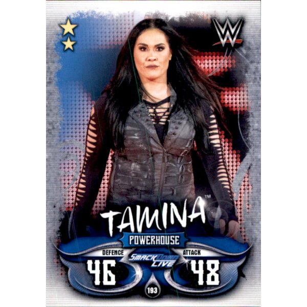 Karte 193 - Tamina - Smack Down Live - WWE Slam Attax - LIVE