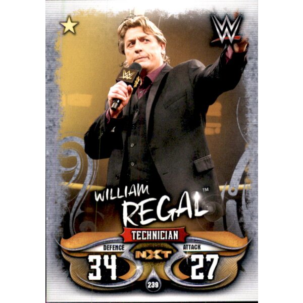 Karte 239 - William Regal - NXT - WWE Slam Attax - LIVE