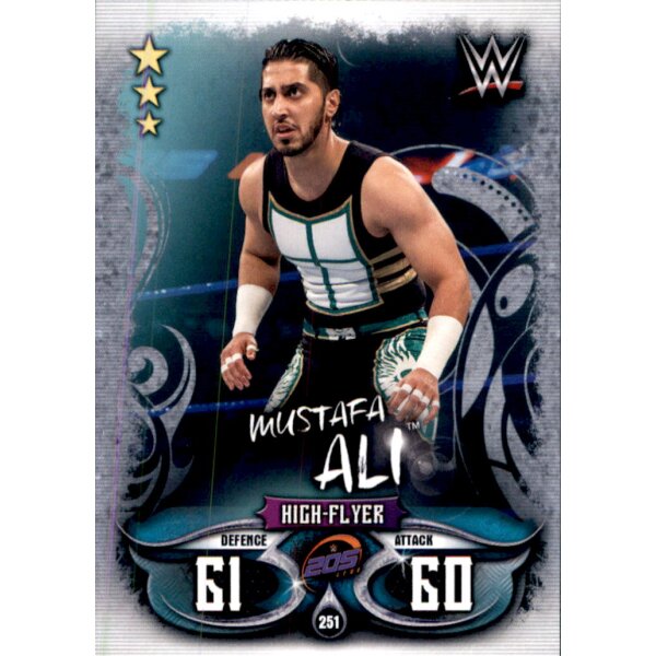 Karte 251 - Mustafa Ali - 205 Live - WWE Slam Attax - LIVE