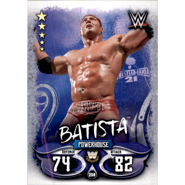 Karte 259 - Batista - Legends - WWE Slam Attax - LIVE