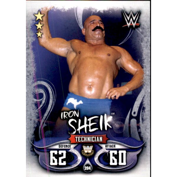 Karte 284 - Iron sheik - Legends - WWE Slam Attax - LIVE