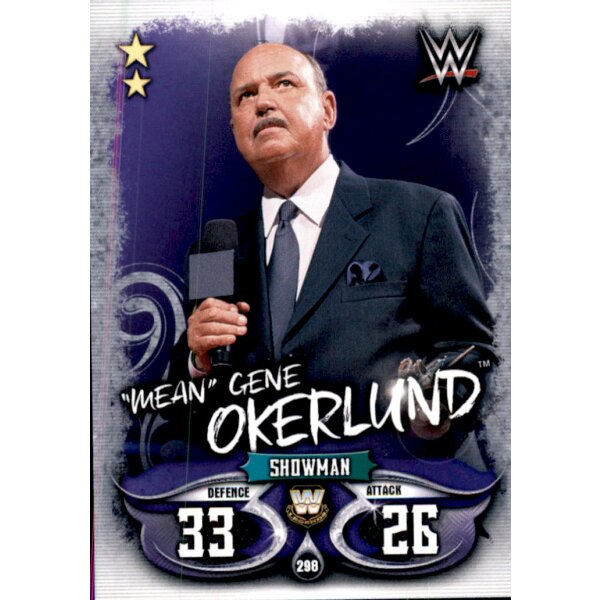 Karte 298 - "Mean" Gene Okerlund - Legends - WWE Slam Attax - LIVE