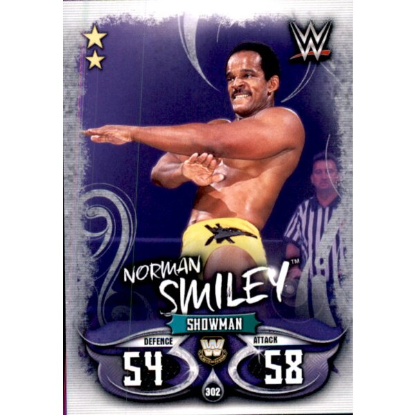 Karte 302 - Norman Smiley - Legends - WWE Slam Attax - LIVE