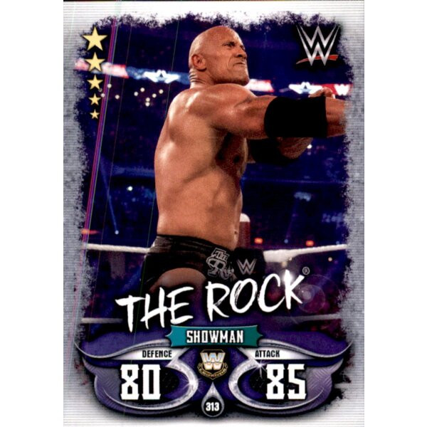 Karte 313 - The Rock - Legends - WWE Slam Attax - LIVE