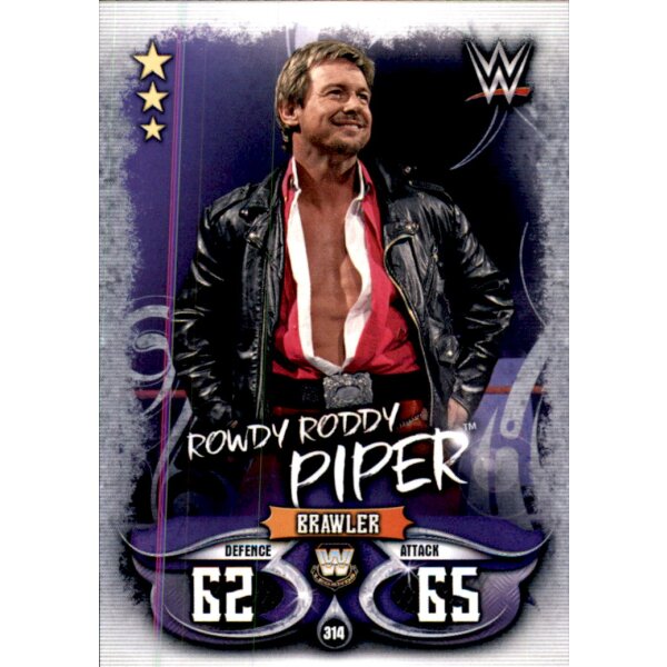 Karte 314 - Rowdy Roddy Piper - Legends - WWE Slam Attax - LIVE