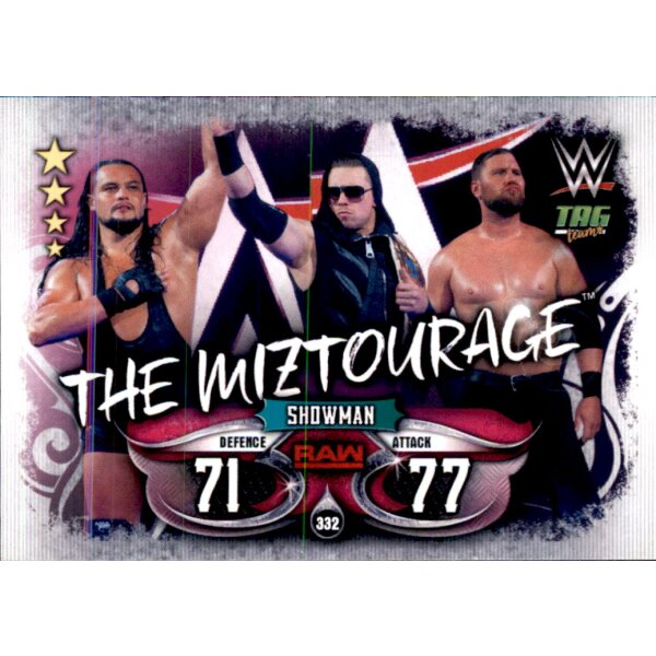 Karte 332 - The Miztourage - Tag Team - WWE Slam Attax - LIVE