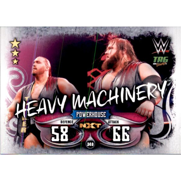 Karte 348 - Heavy Machinery - Tag Team - WWE Slam Attax - LIVE