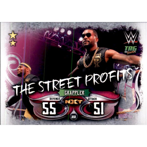 Karte 351 - The Street Profis - Tag Team - WWE Slam Attax - LIVE