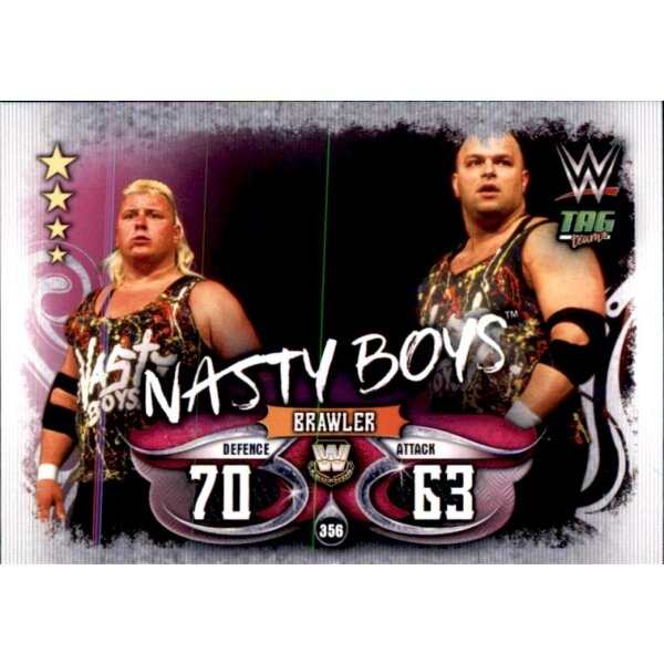 Karte 356 - Nasty Boys - Tag Team - WWE Slam Attax - LIVE