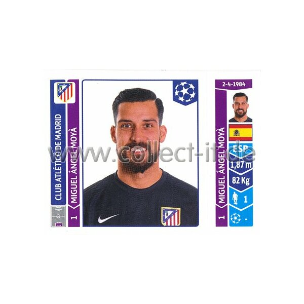 Sticker 37 - Miguel Angel Moya - Club Atletico de Madrid