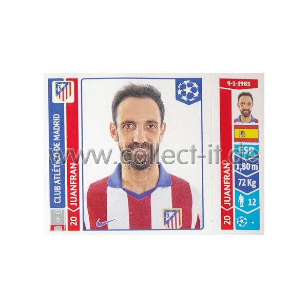 Sticker 38 - Juanfran - Club Atletico de Madrid