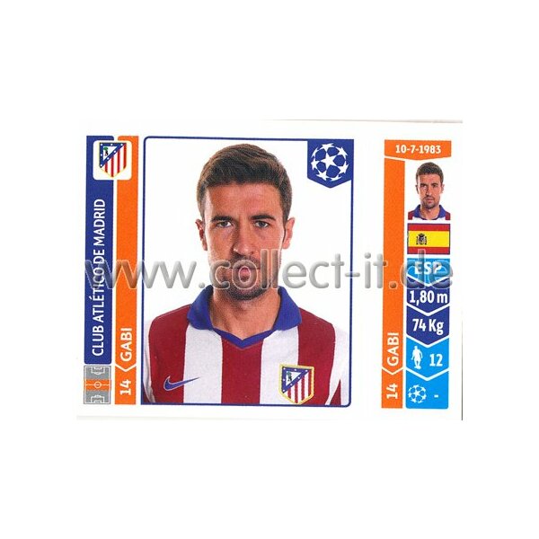 Sticker 42 - Gabi - Club Atletico de Madrid