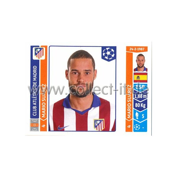 Sticker 43 - Mario Suarez - Club Atletico de Madrid